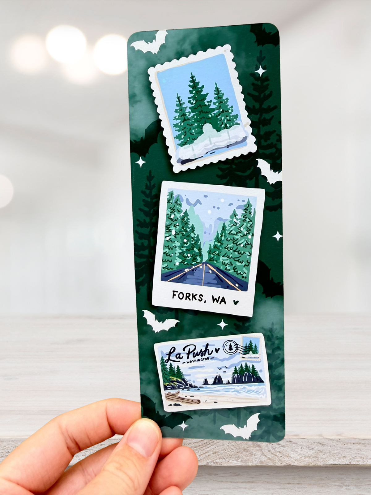 Forks & La Push Bookmark | Moody Forest