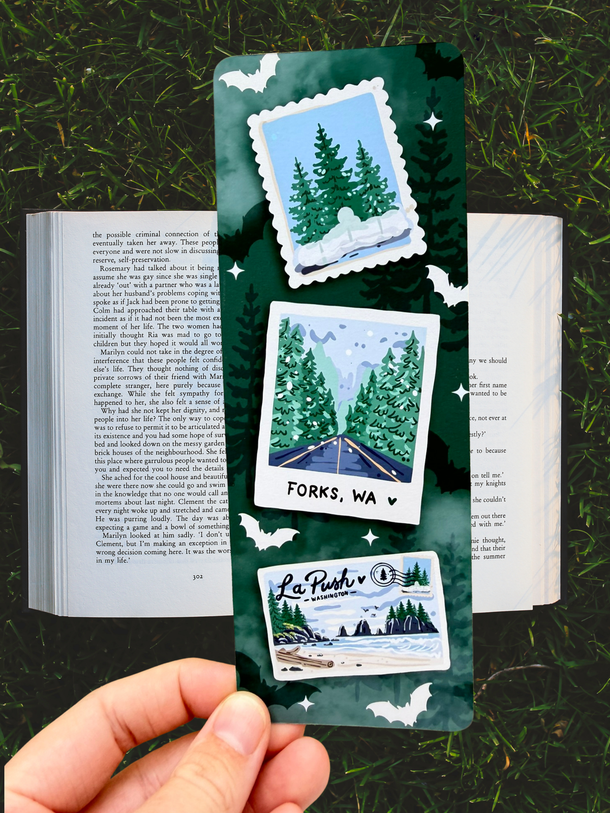 Forks & La Push Bookmark | Moody Forest