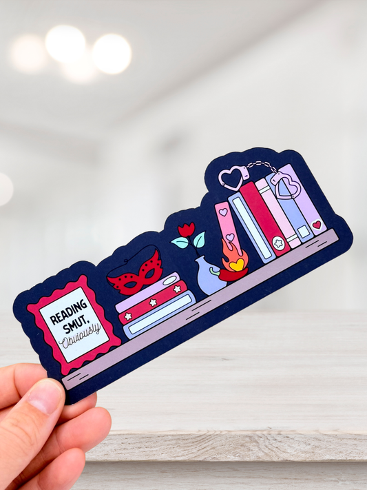 Reading Smut | Dark Romance Bookshelf Bookmark