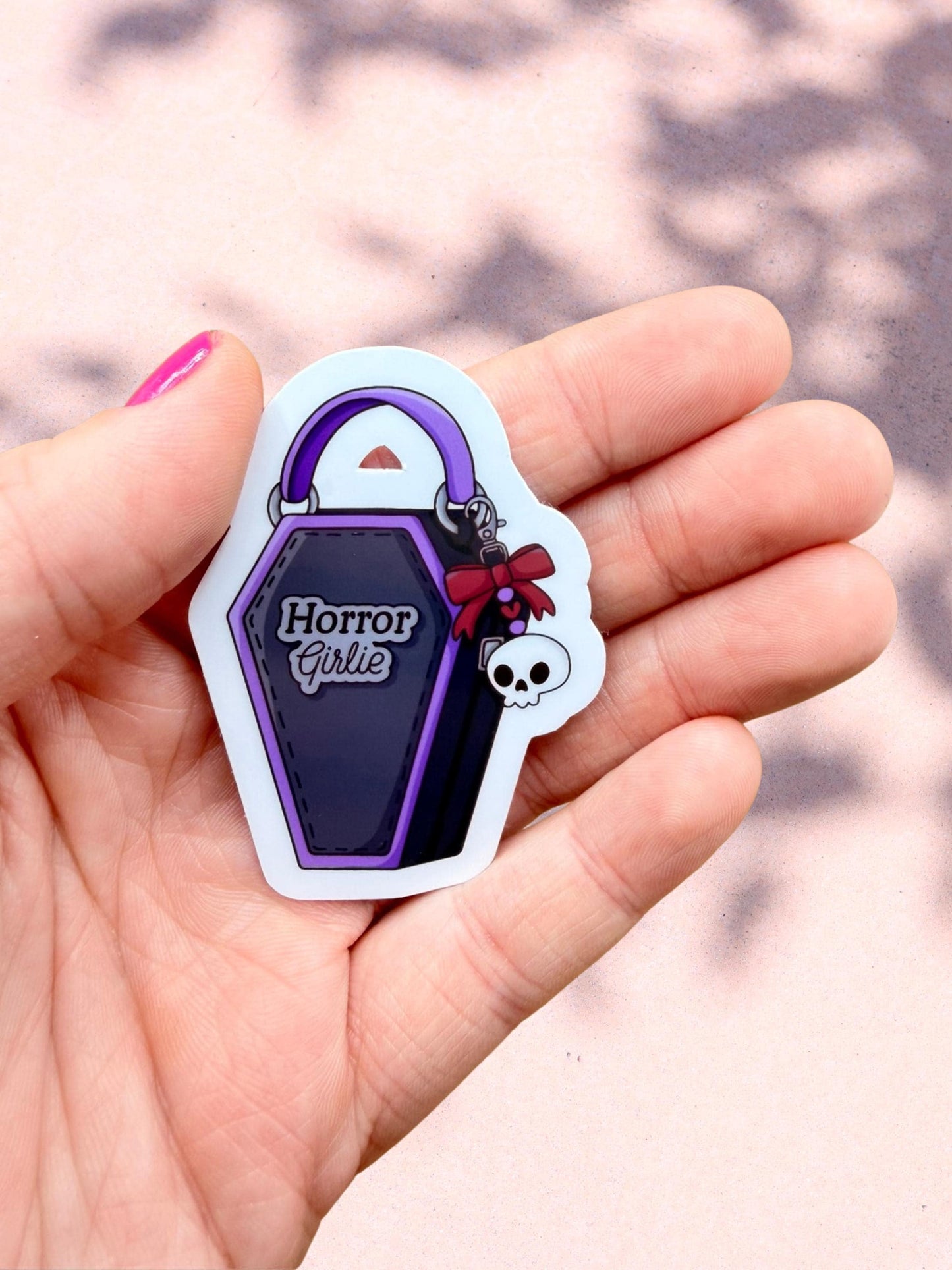 Horror Girlie Sticker | Gothic Bookish Sticker