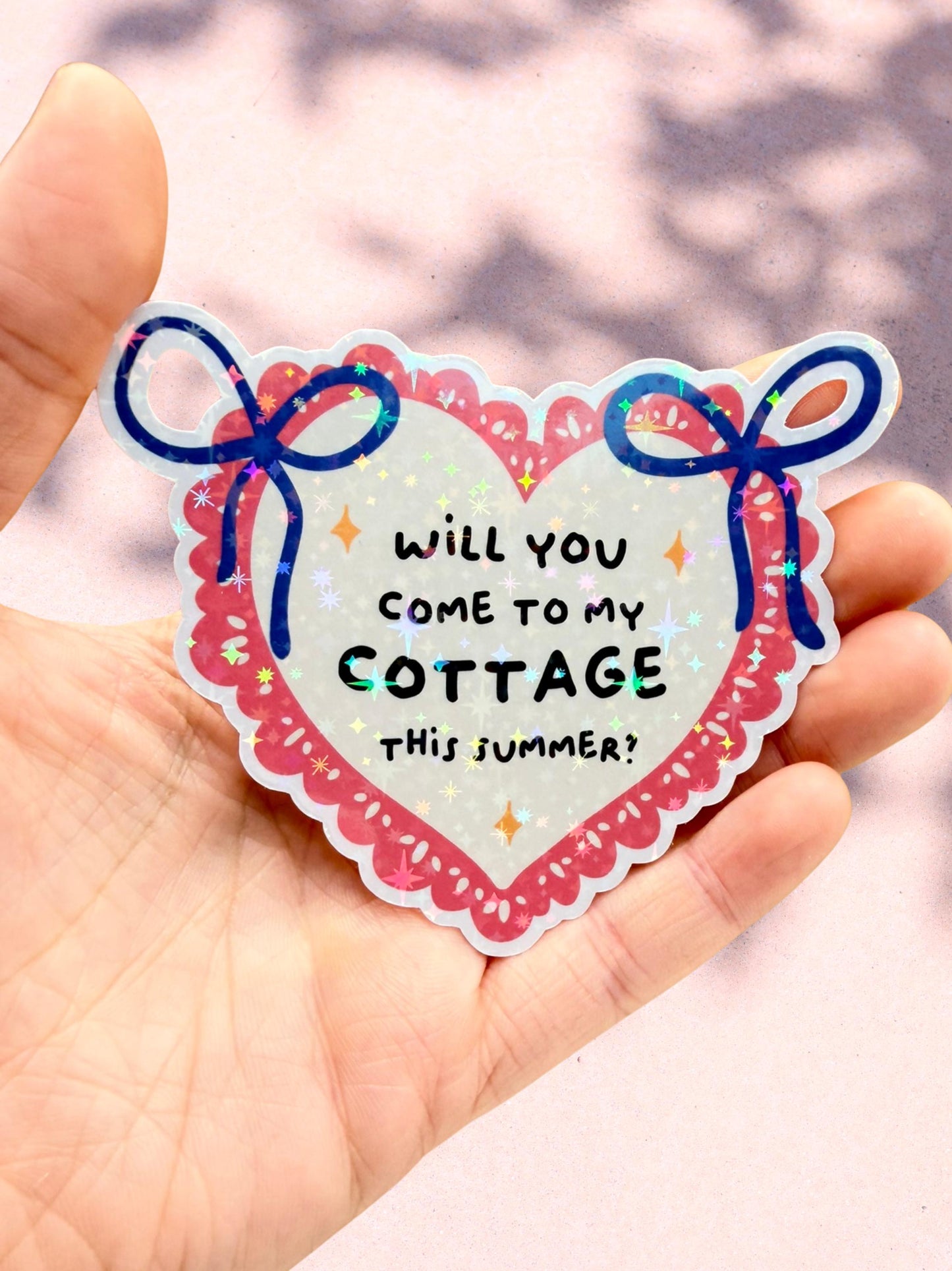 Will You Come To My Cottage Sticker | Hockey Romance Vinyl Sticker