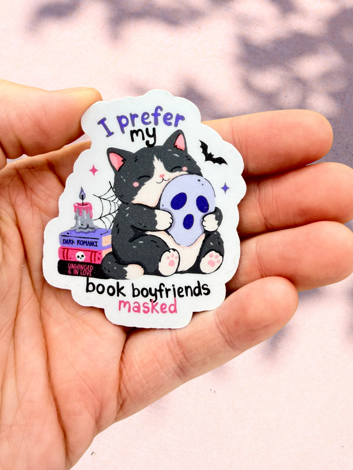 Book Boyfriends Masked Sticker | Dark Romance