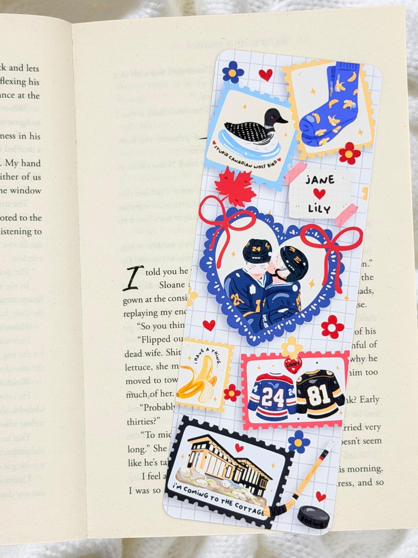 Heated Rivalry Bookmark | Hockey Romance Bookmark
