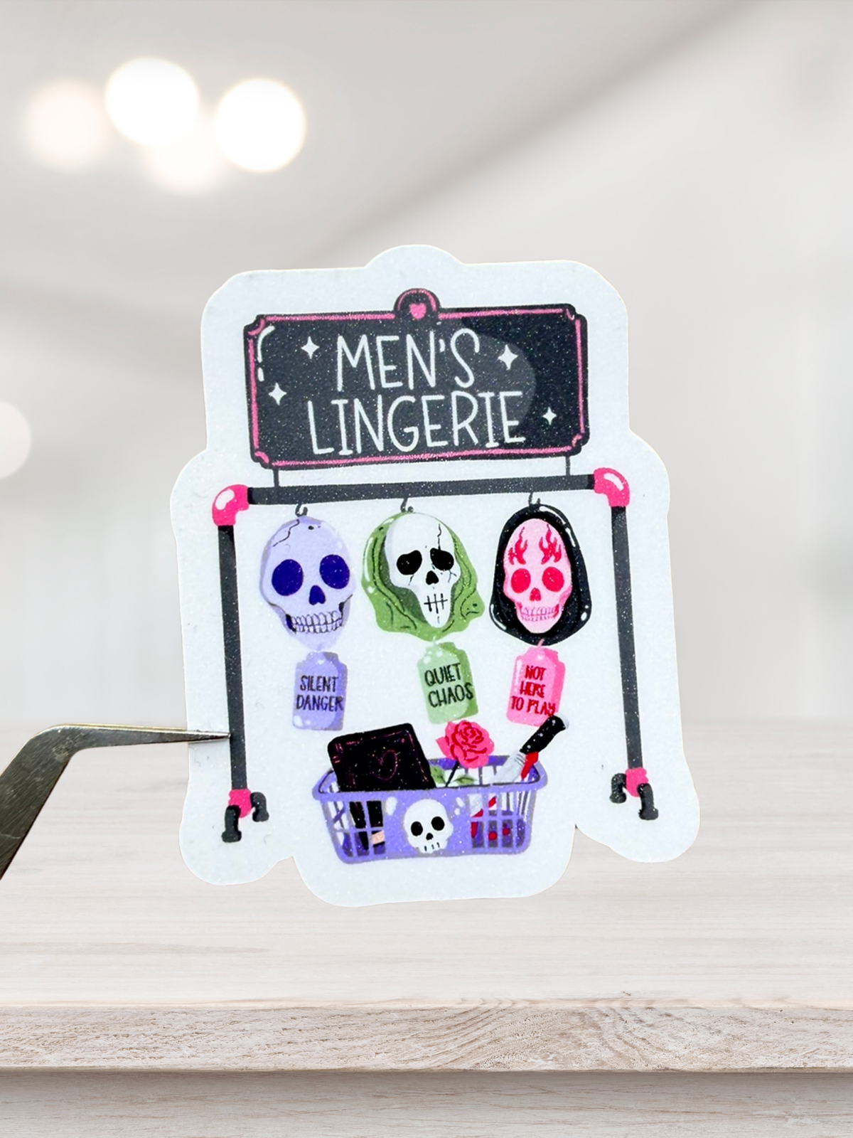 Men’s Lingerie Sticker | Dark Romance