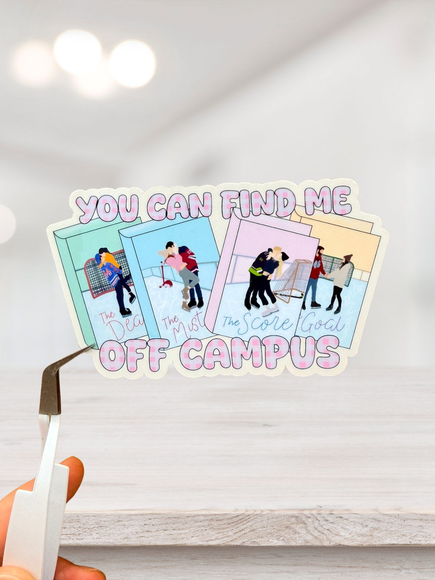 You Can Find Me Off Campus Sticker | Off Campus Inspired Sticker