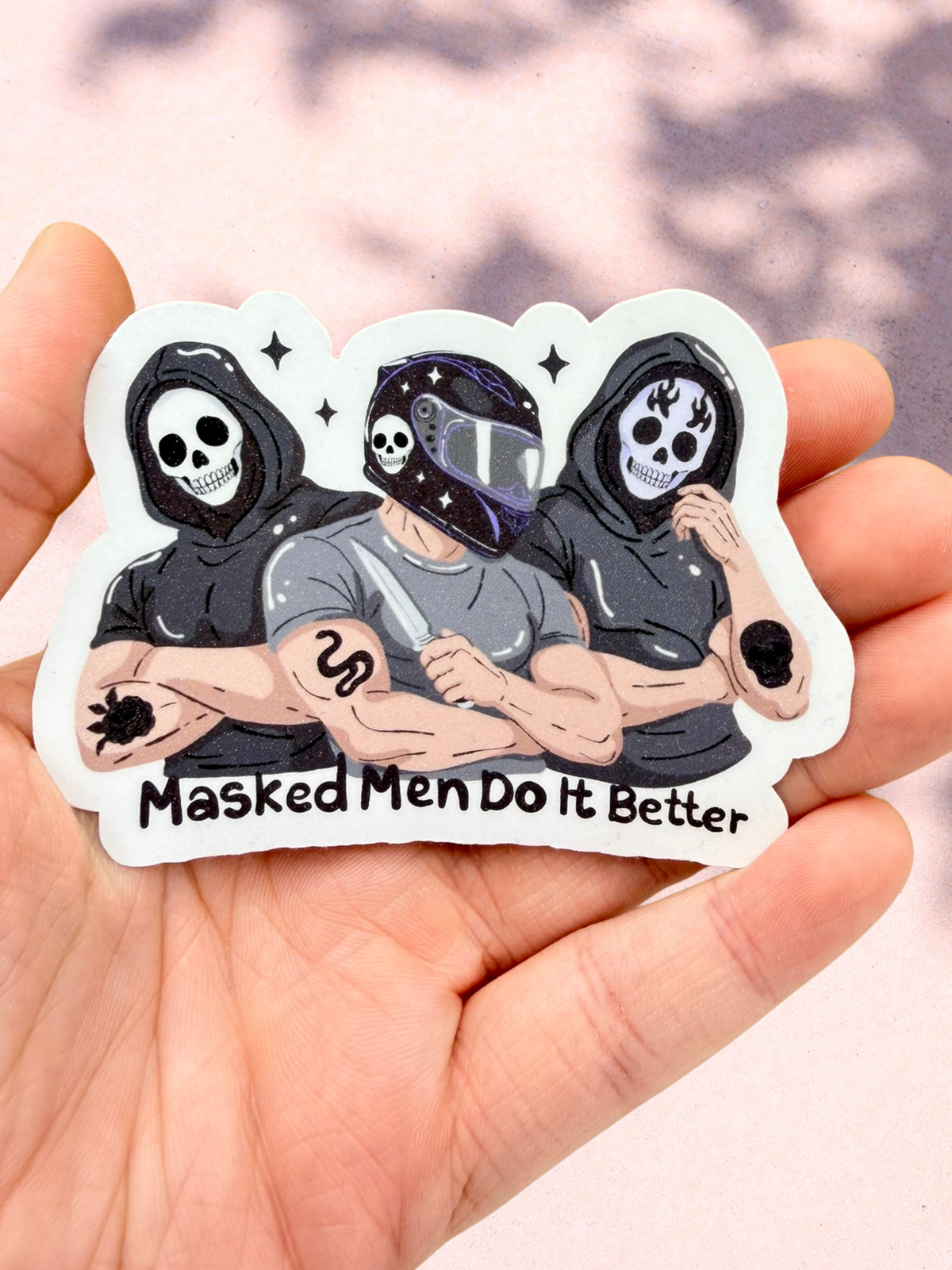 Masked Men Do It Better Sticker | Dark Romance