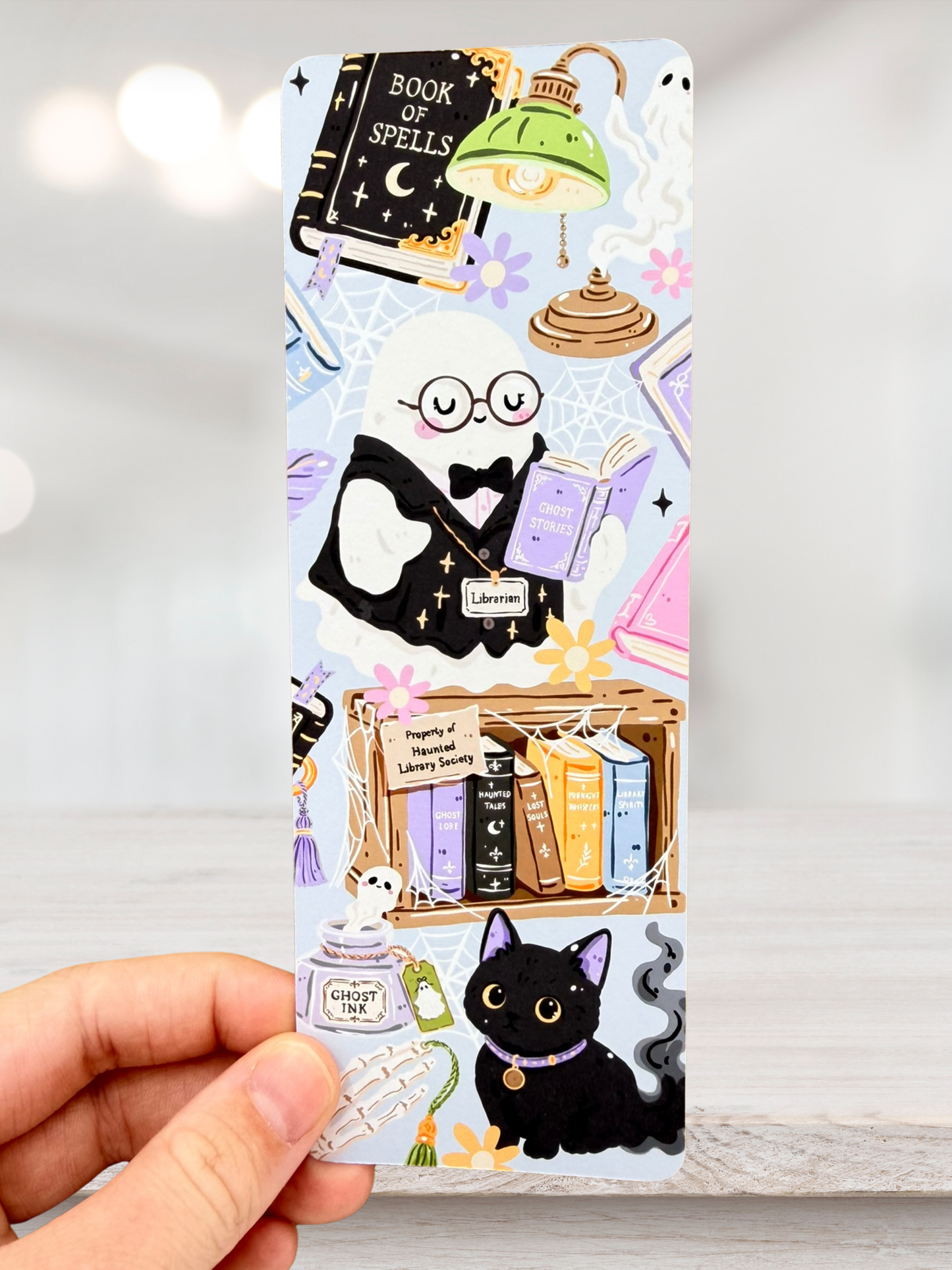 Haunted Library | Ghost Bookmark