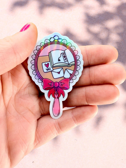 Love Letter Mirror Sticker | Dark Romance Sticker