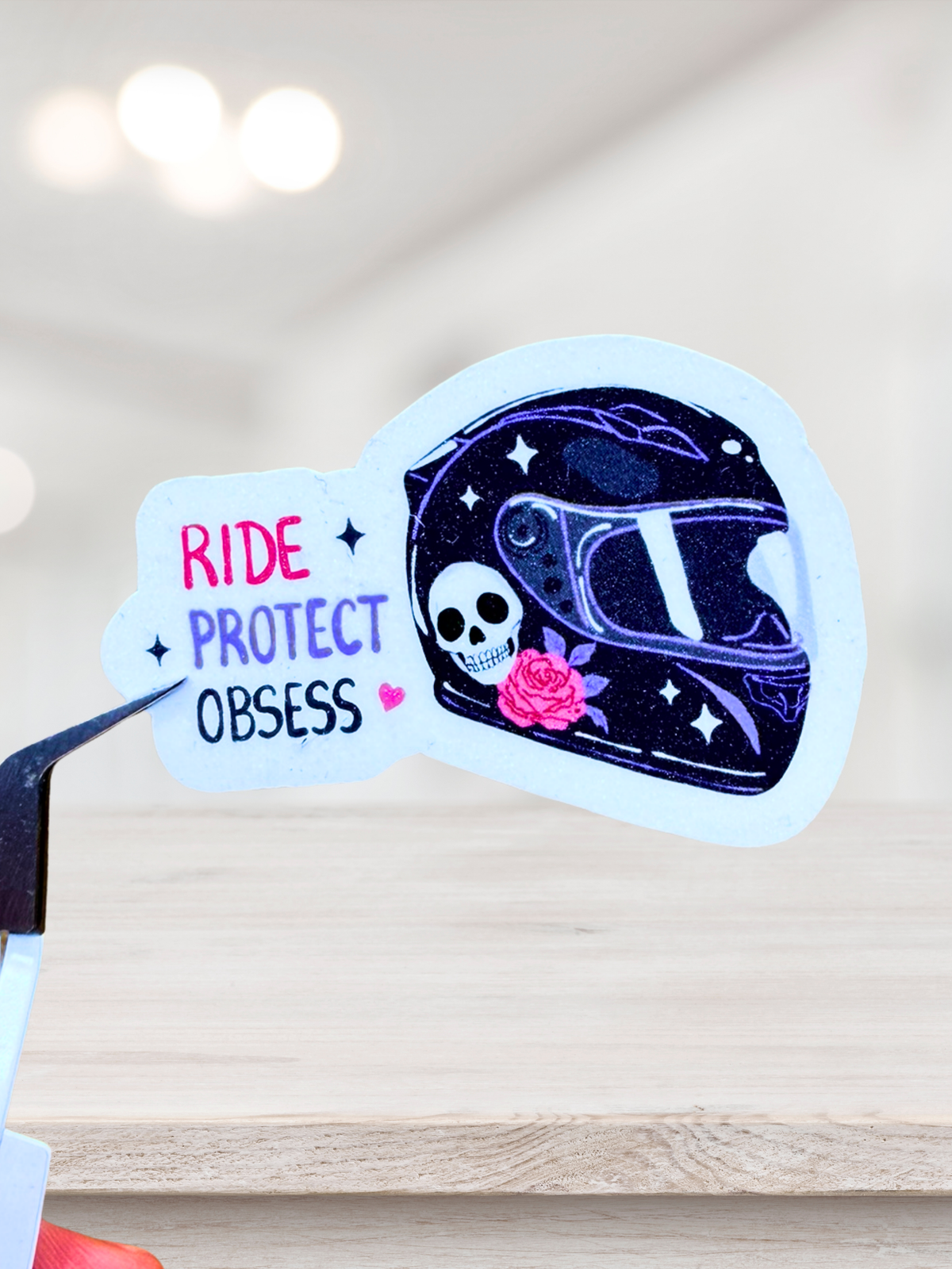 Ride Protect Obsess Sticker | Dark Romance