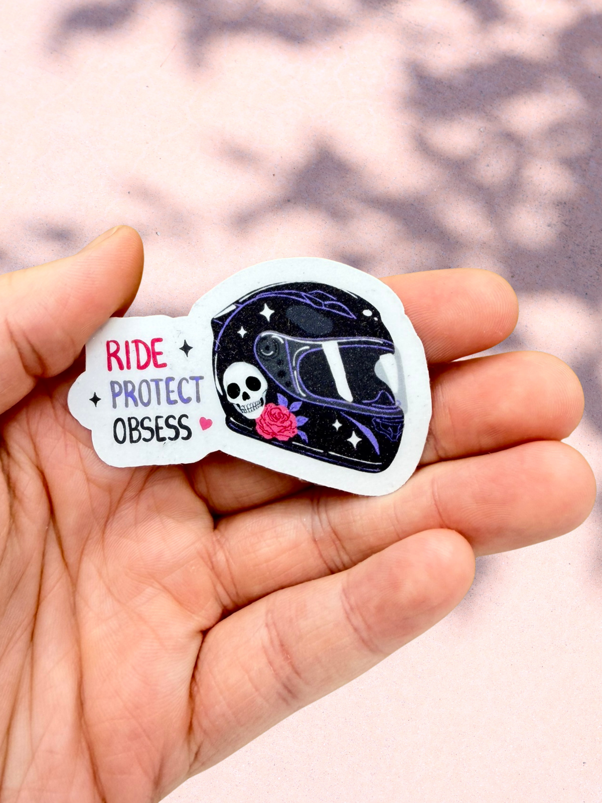 Ride Protect Obsess Sticker | Dark Romance