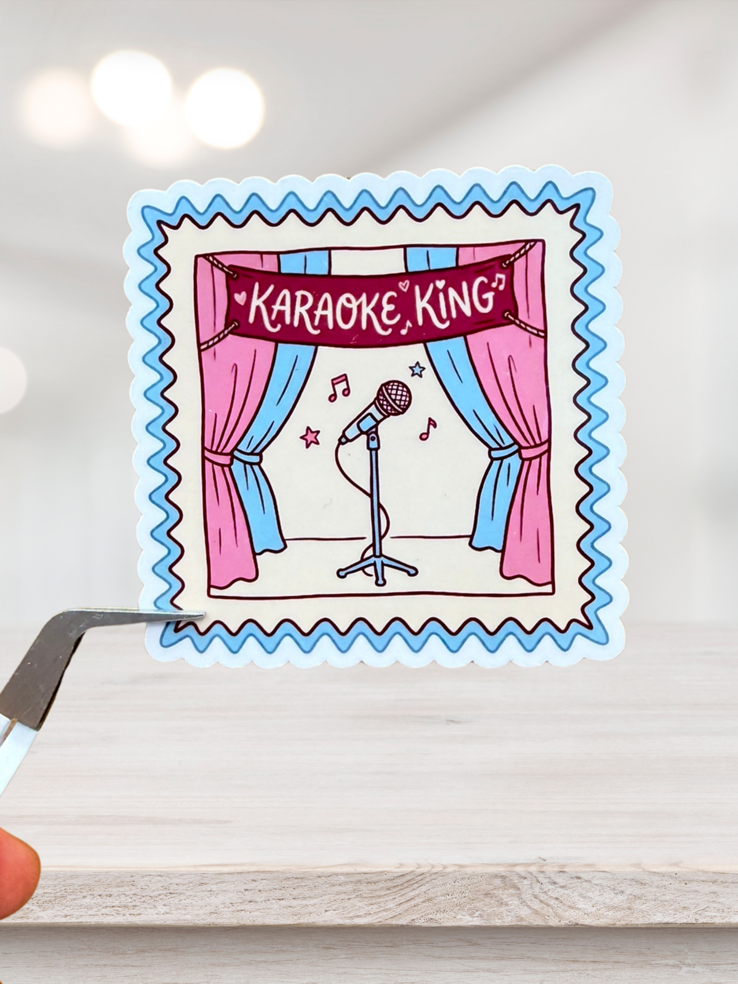 Karaoke King Sticker | Off Campus Inspired Sticker
