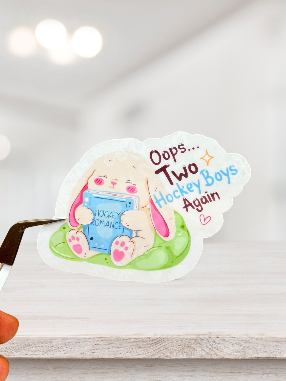 Two Hockey Boys Again Sticker | Hockey Romance