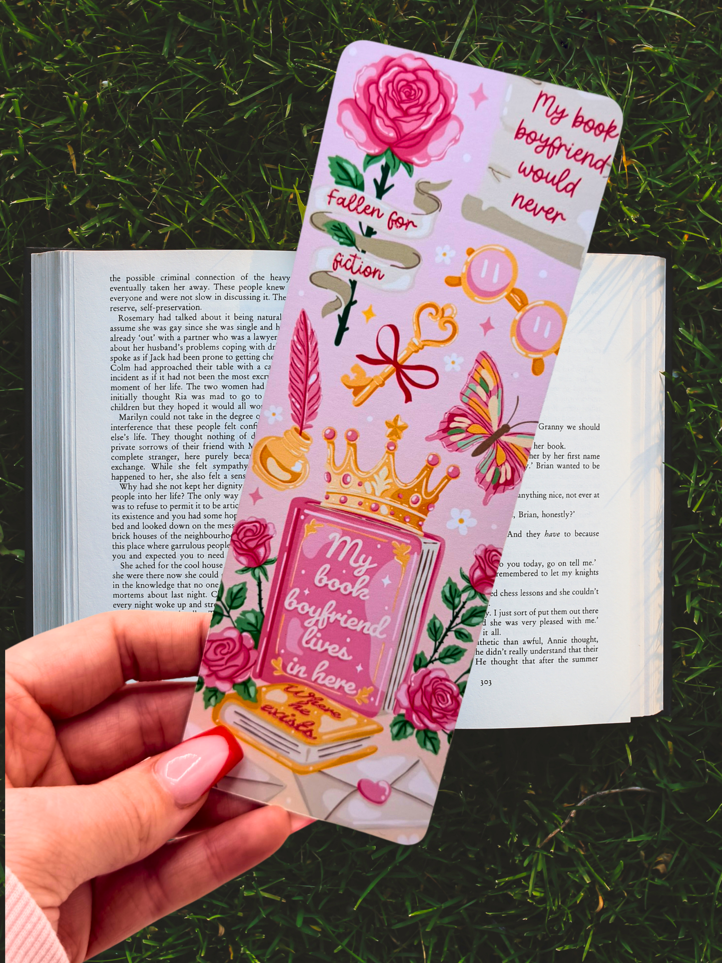 My Book Boyfriend Bookmark | Romance Reader Bookmark