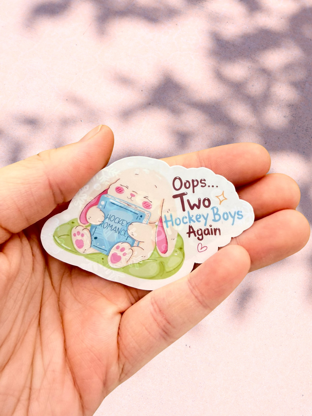 Two Hockey Boys Again Sticker | Hockey Romance