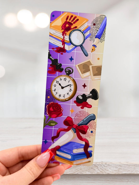 Crime Mystery Bookmark | Thriller Reader Bookmark