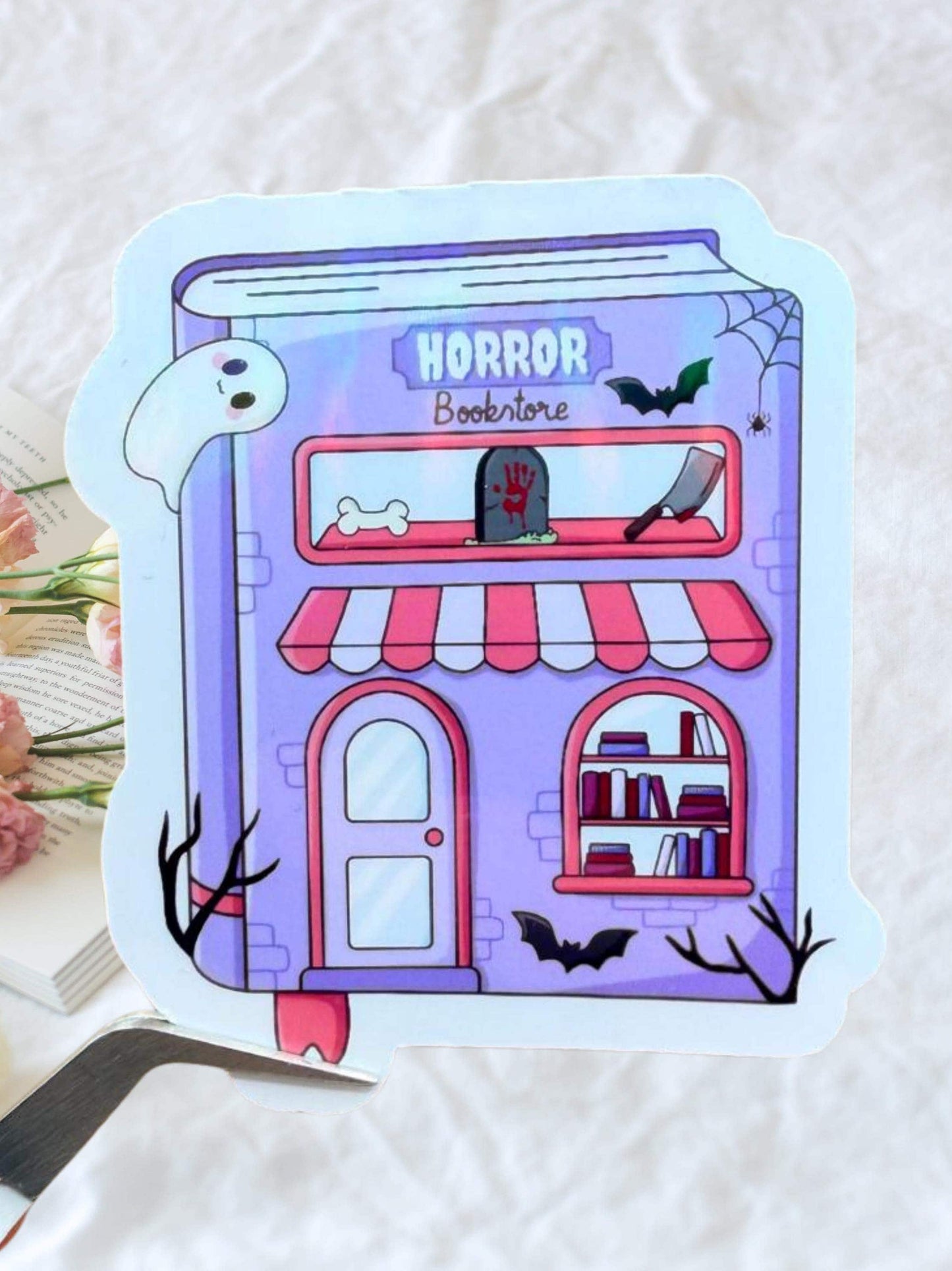Horror bookstore sticker | Bookish Sticker