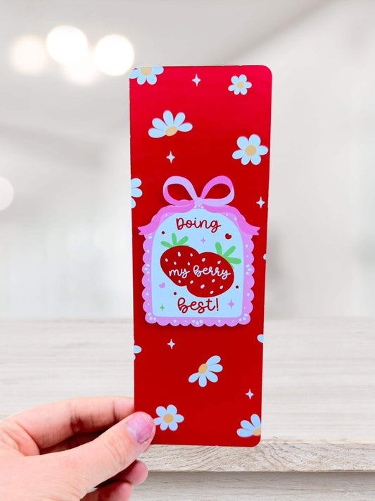 Strawberry Bookmark | Berry Cute Bookish Bookmark