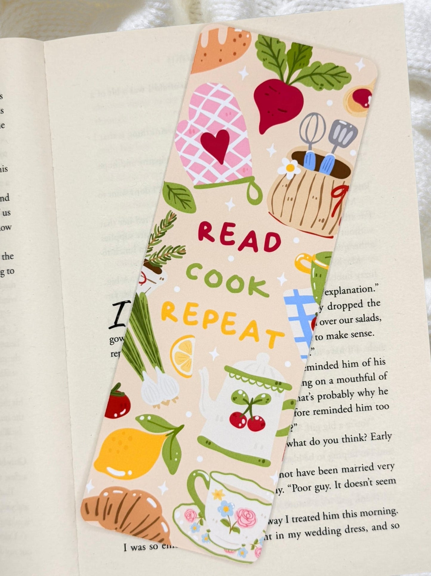 Read Cook Repeat Bookmark | Cooking Bookmark