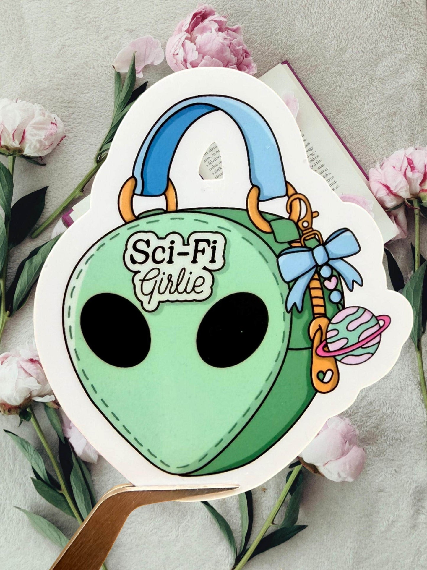 Sci-Fi Girlie Sticker | Alien Aesthetic Sticker