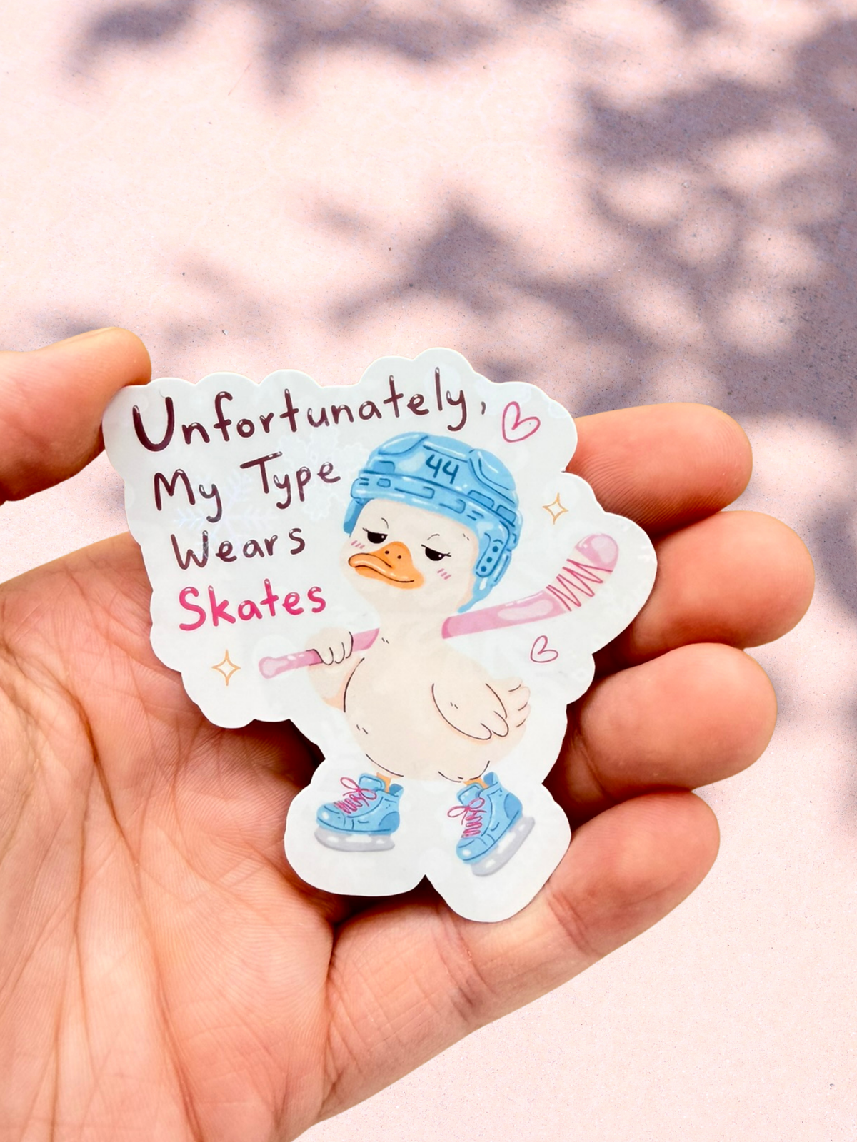 My Type Wears Skates Sticker | Hockey Romance Sticker
