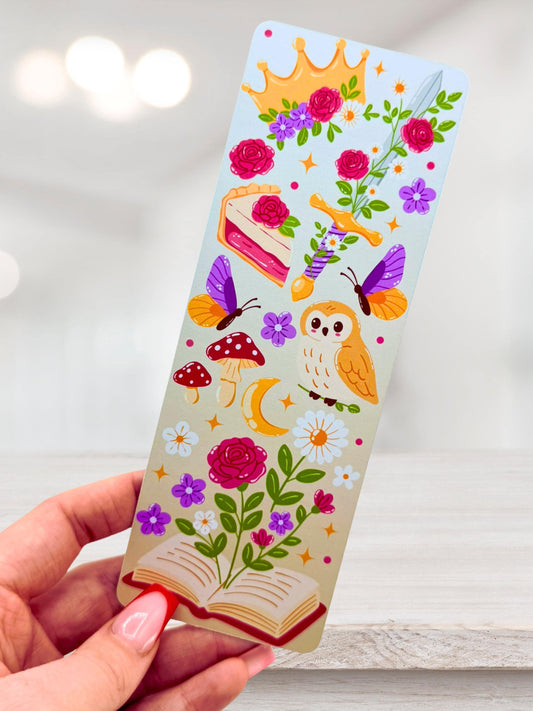 Cottagecore Bookmark | Mushroom Floral Bookmark