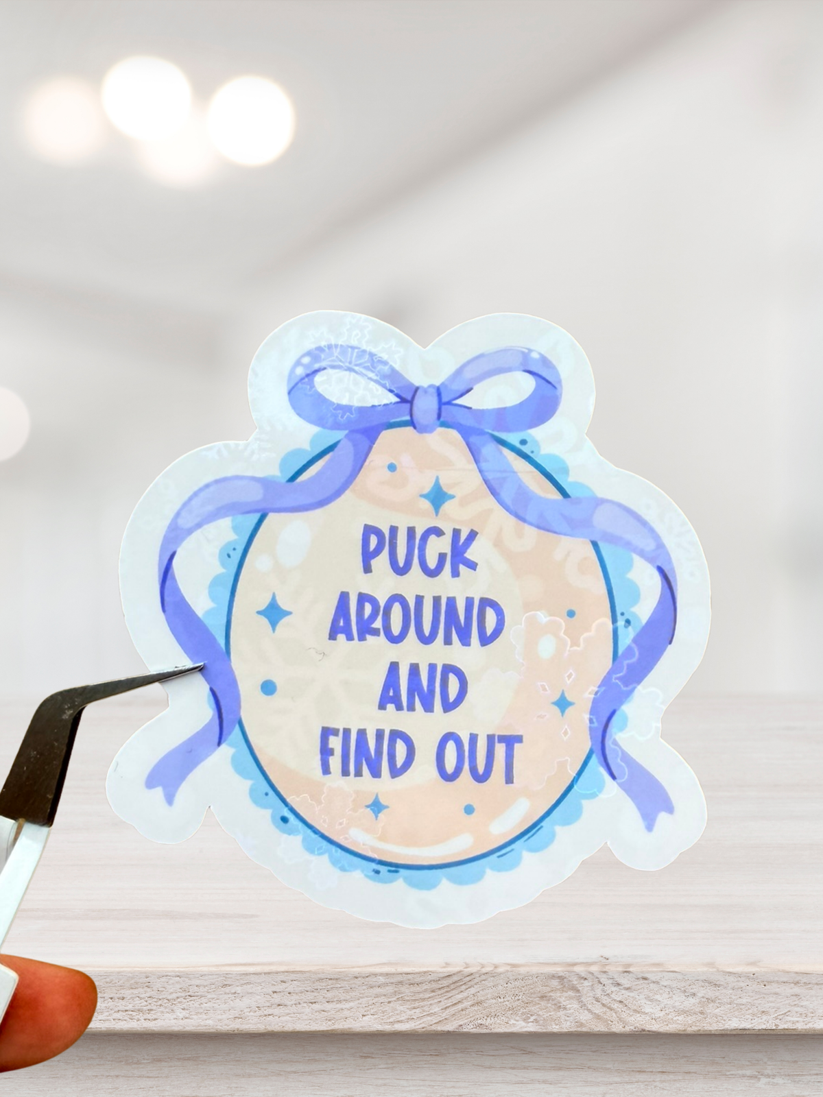 Puck Around and Find Out Sticker | Hockey Romance Sticker