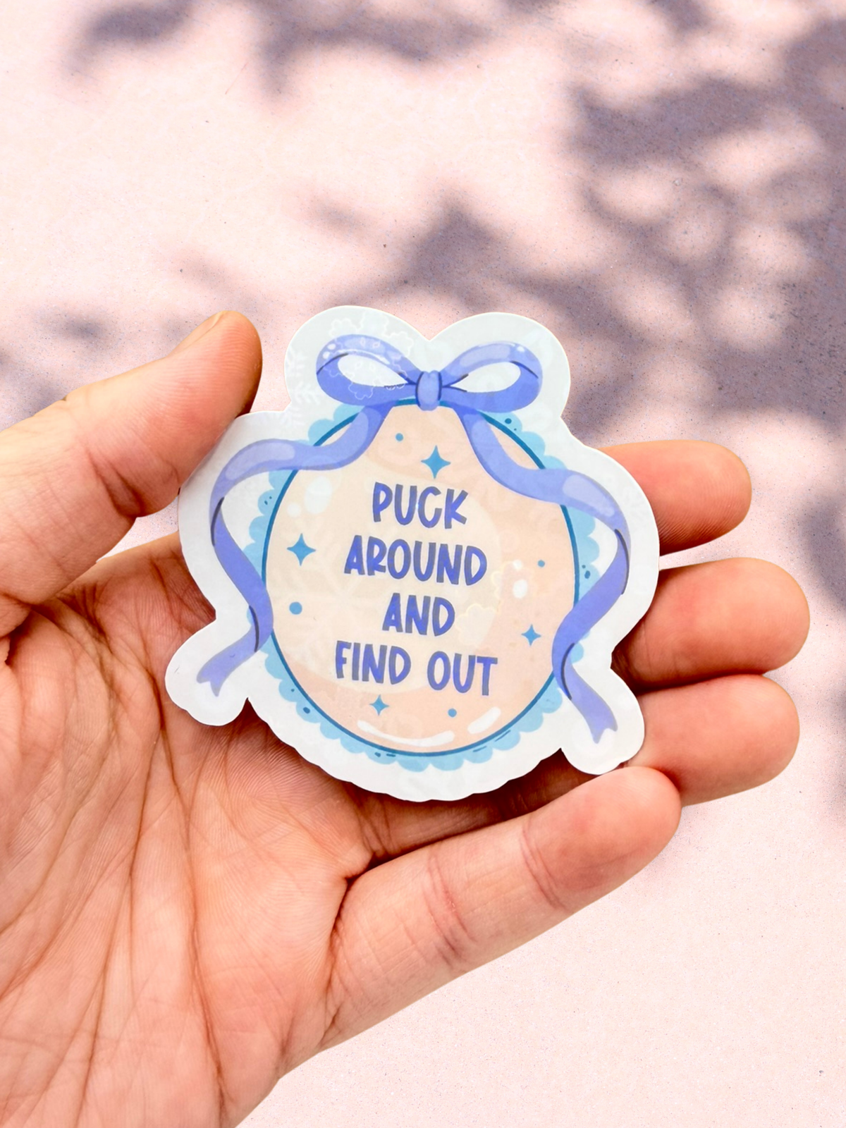 Puck Around and Find Out Sticker | Hockey Romance Sticker