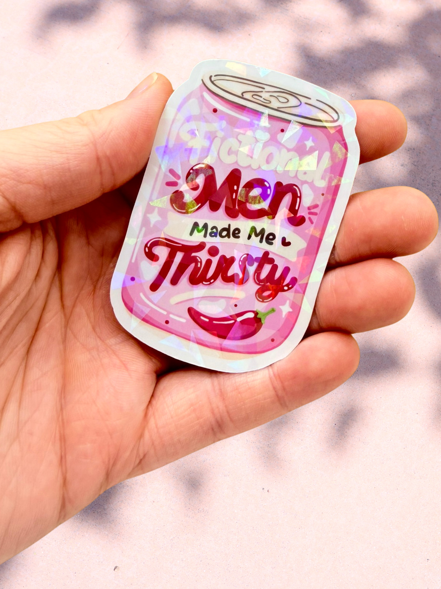 Fictional Men Made Me Thirsty Sticker | Smutty Book Sticker