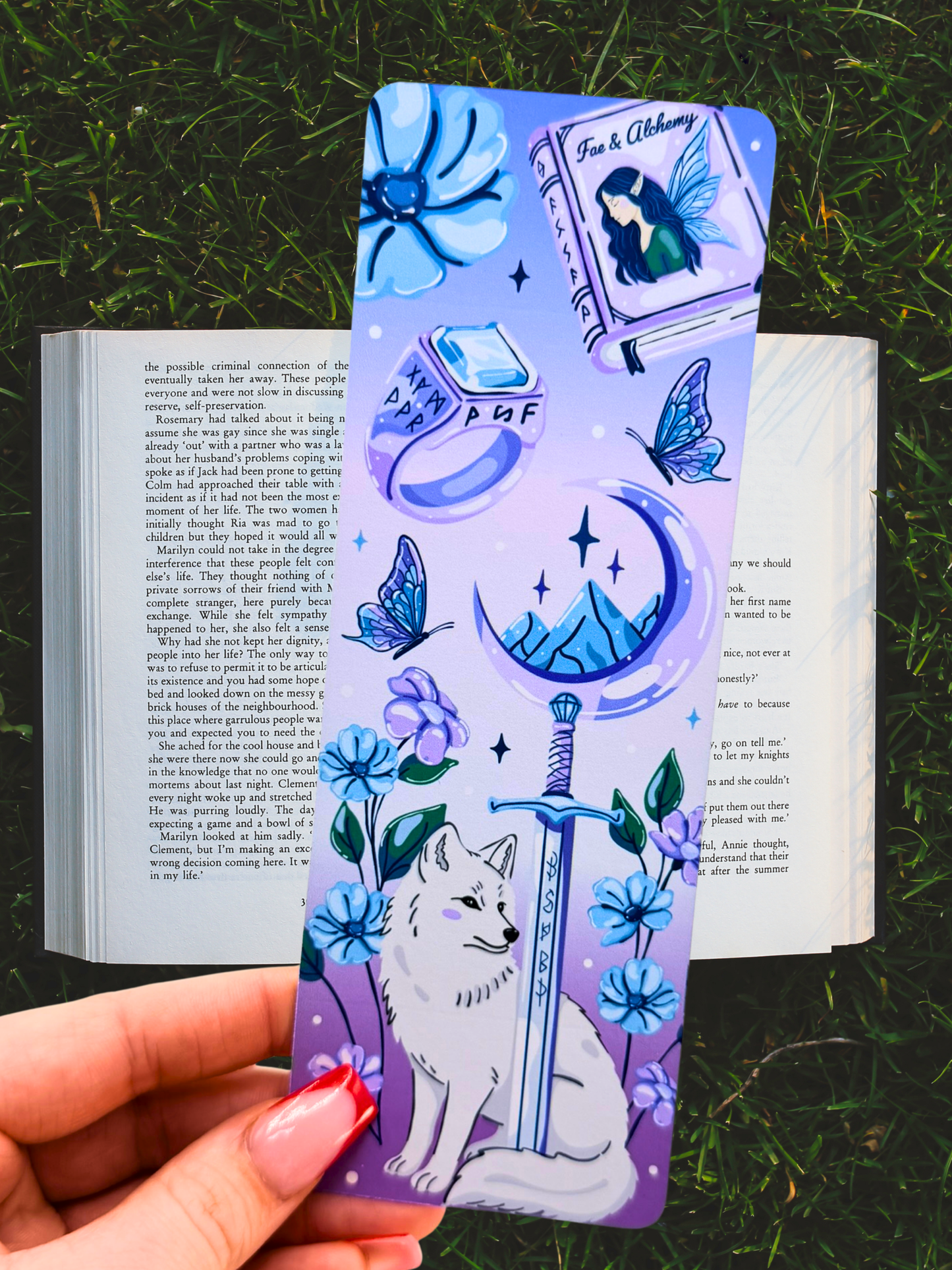 Fantasy Wolf Bookmark | Fae Bookmark