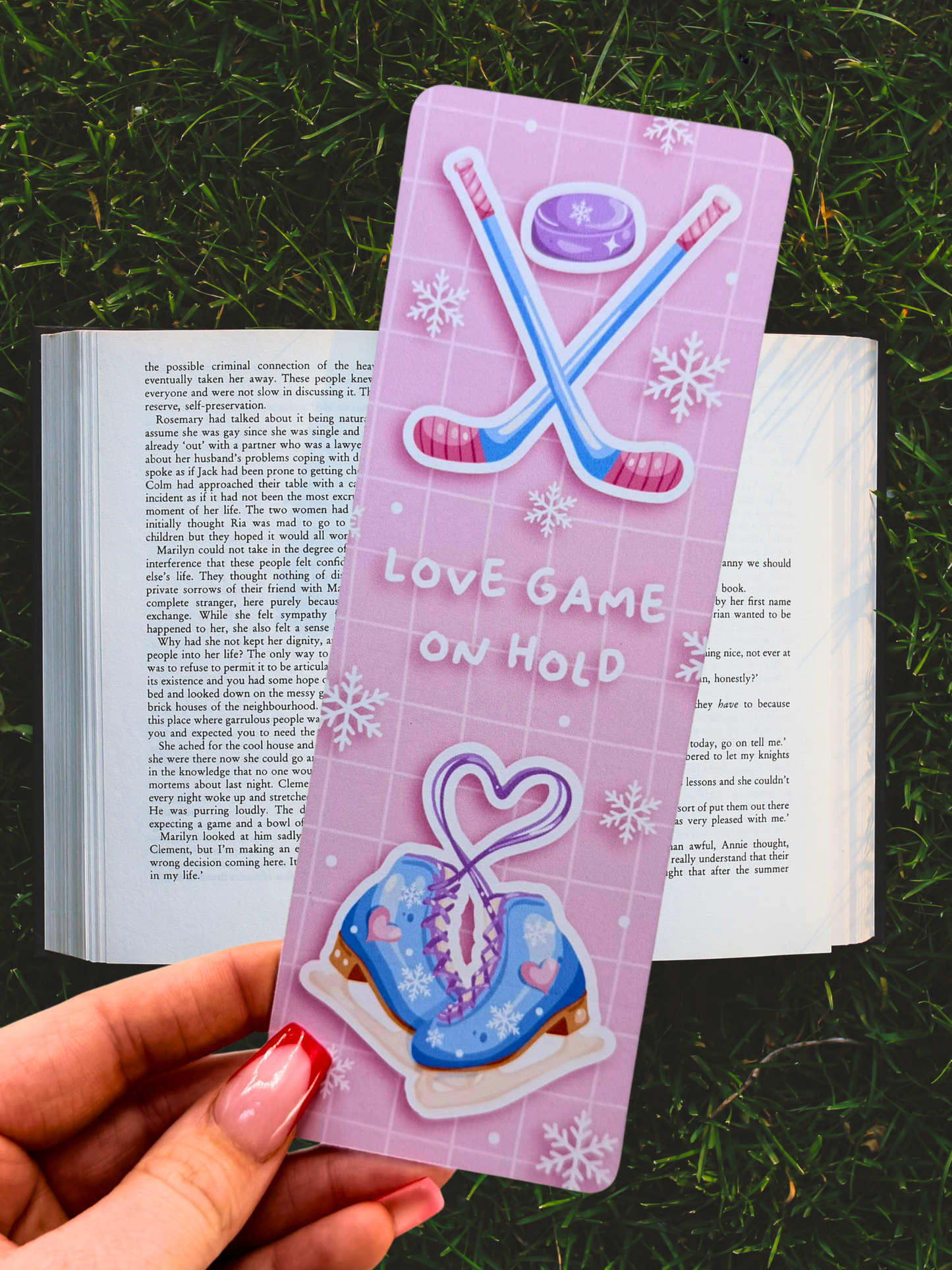 Ice Hockey Bookmark | Sports Romance Bookmark