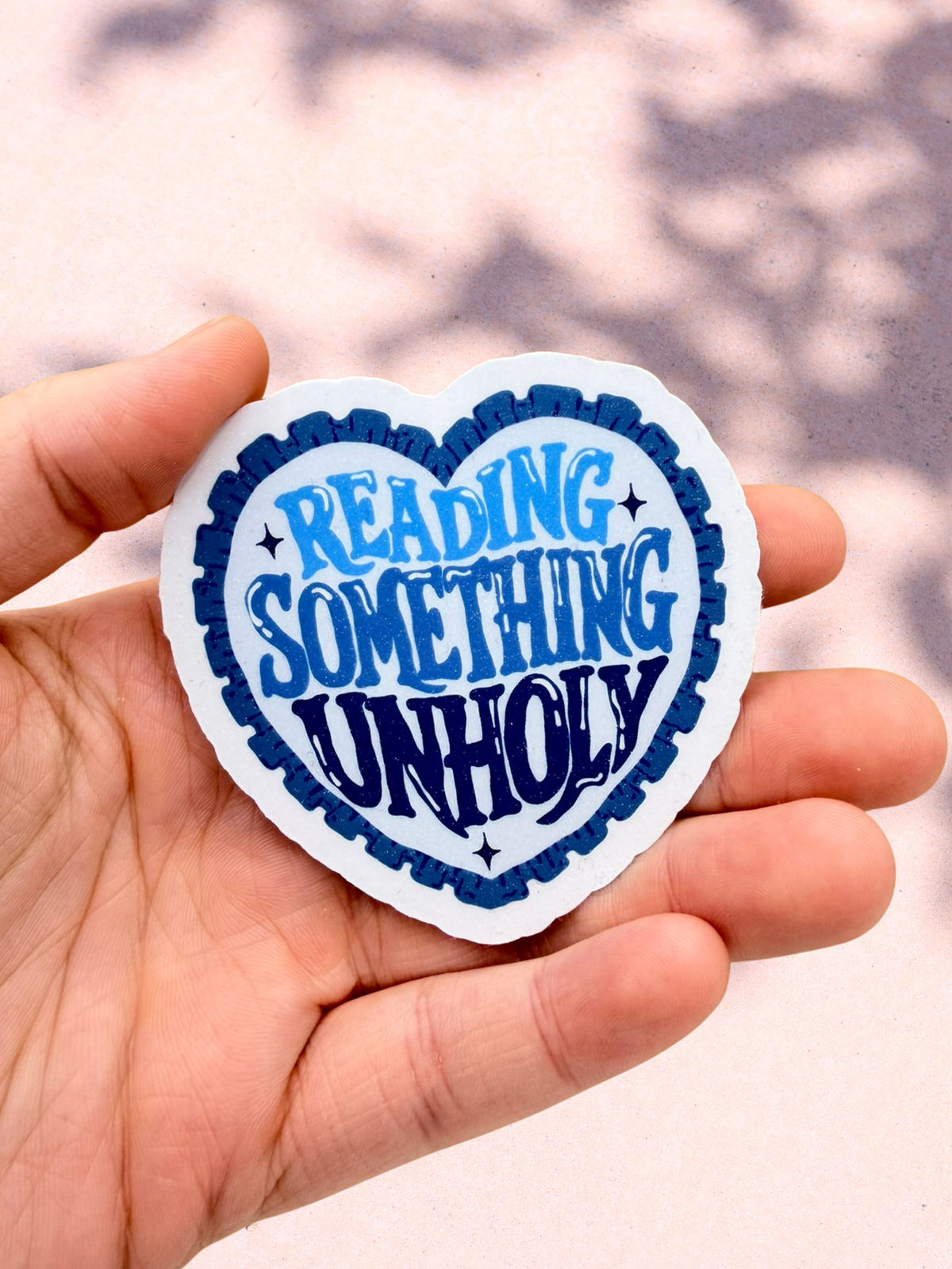 Reading Something Unholy Sticker | Dark Romance