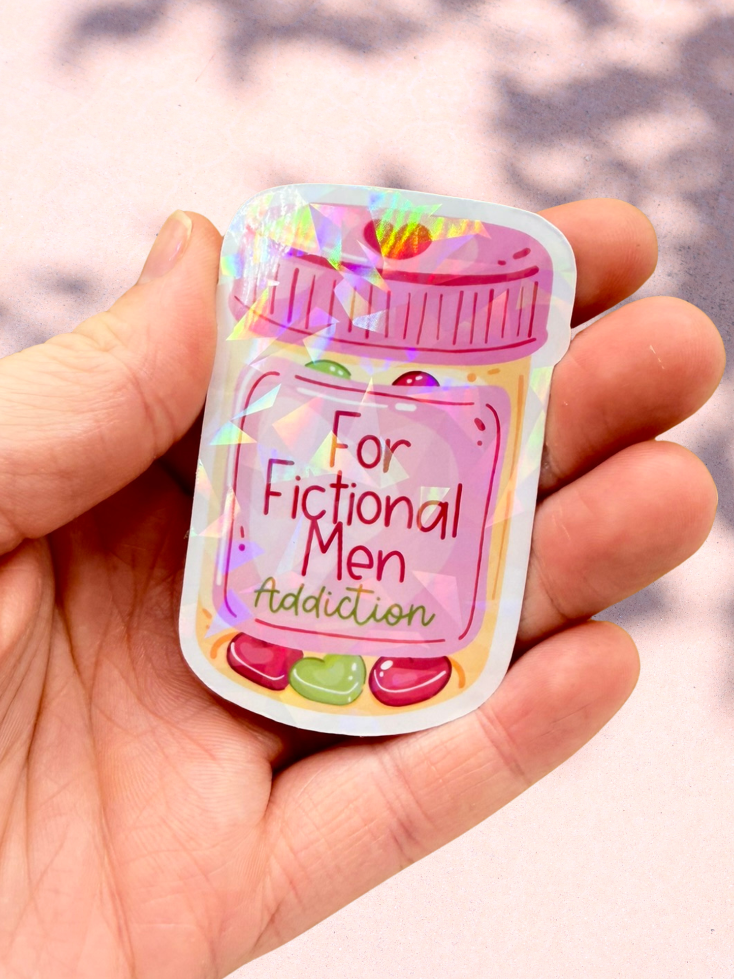 For Fictional Men Addiction Sticker | Romance Reader Sticker