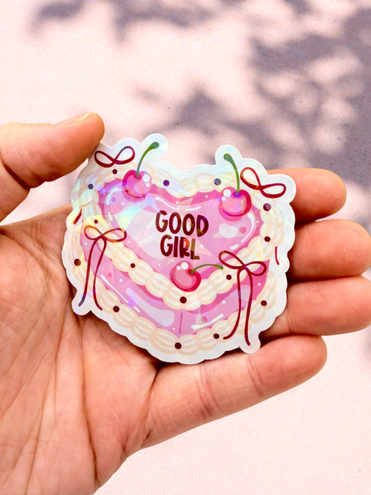 Good Girl Cake Sticker | Smut Reader Sticker
