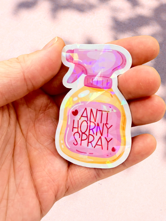 Anti Horny Spray Sticker | Spicy BookTok Sticker
