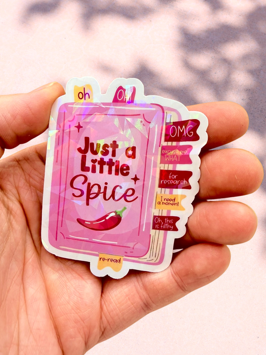 Just A Little Spice Sticker | Smutty Book Sticker