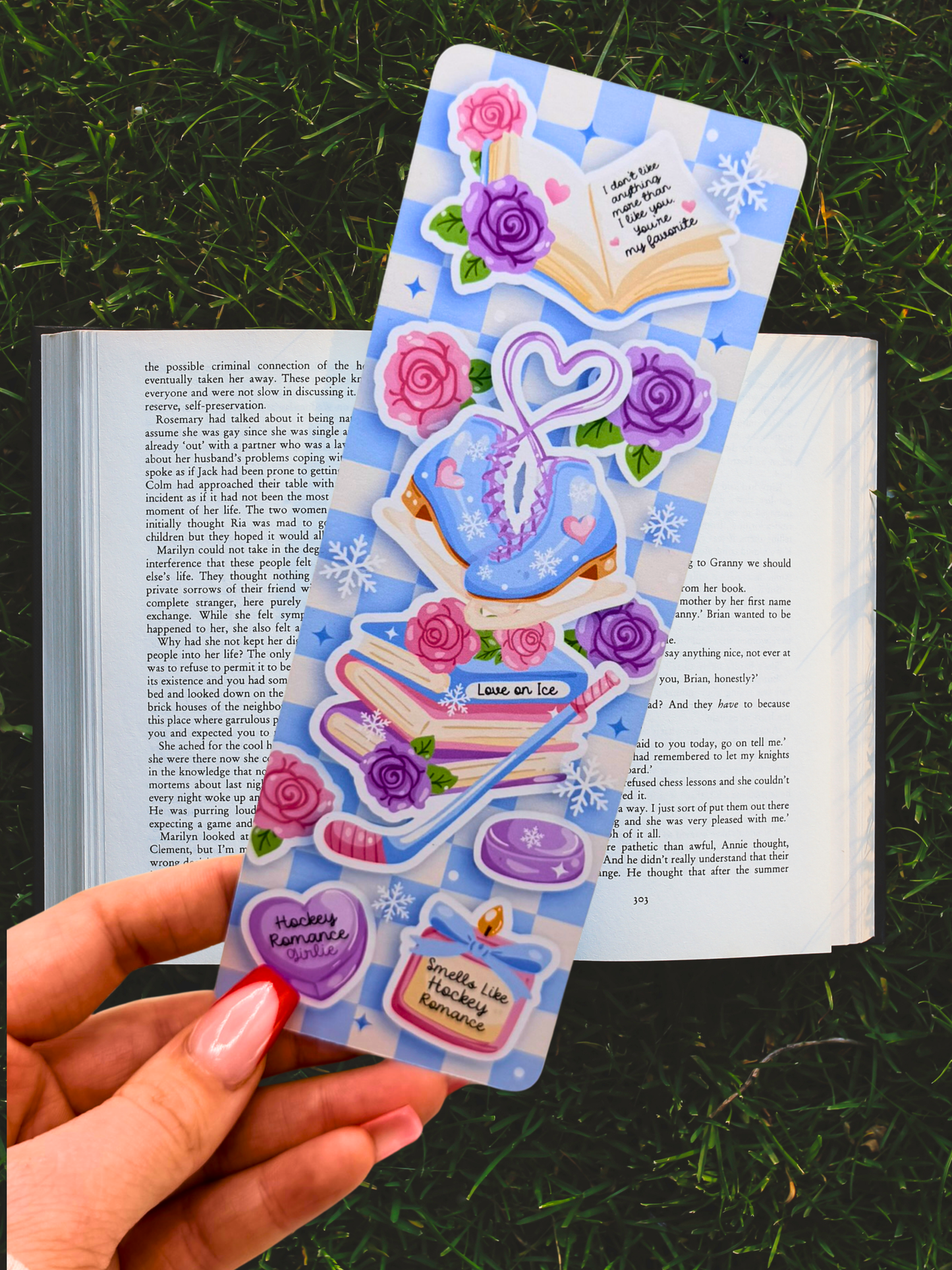 Hockey Romance Bookmark | Sports Romance Bookmark