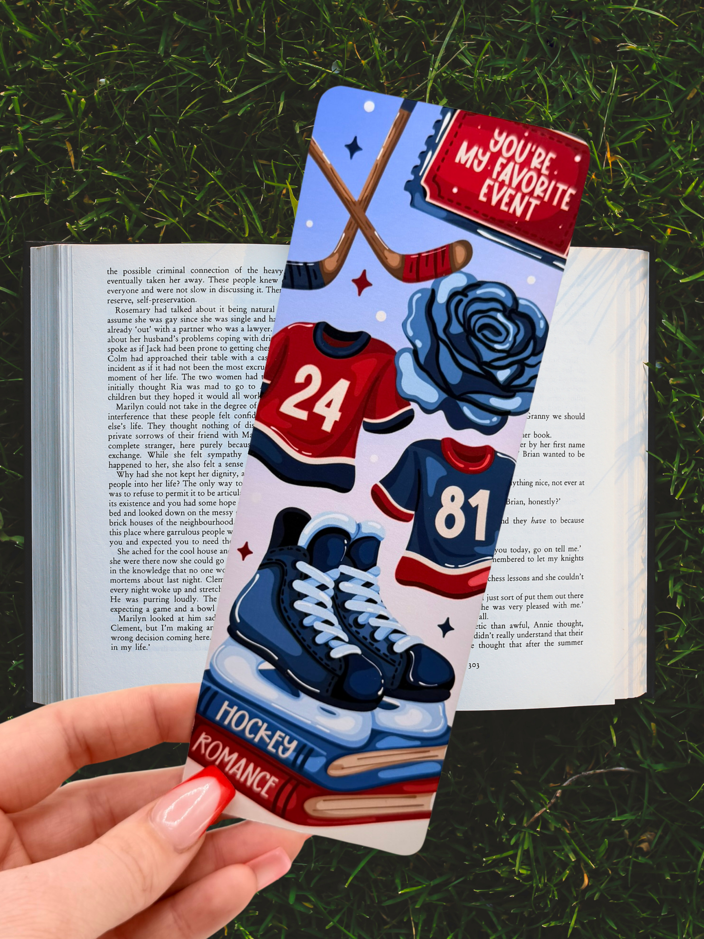 Hockey Romance Bookmark | Heayed Rivalry Bookmark