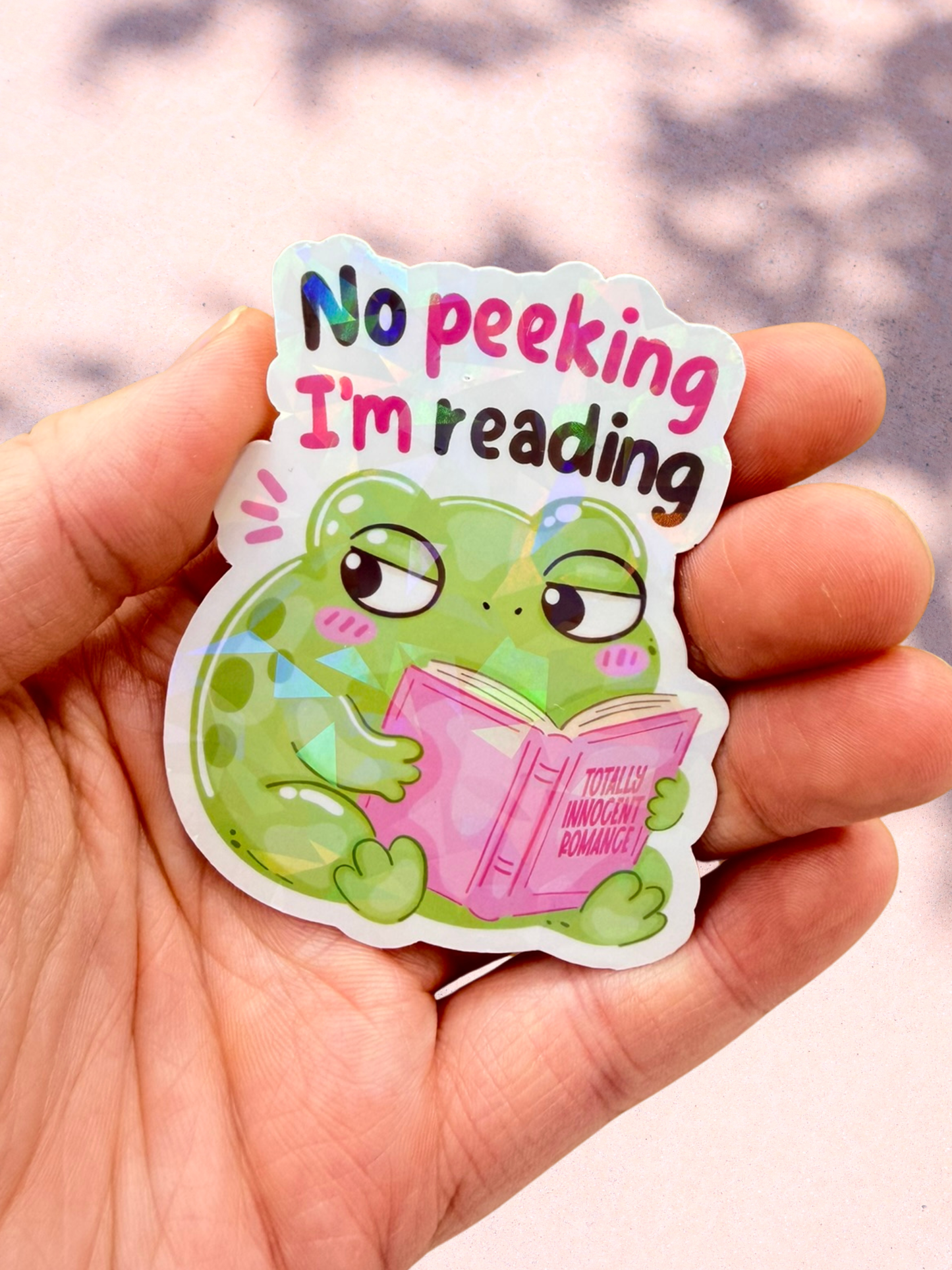 No Peeking I’m Reading Sticker | Smut Reader Sticker