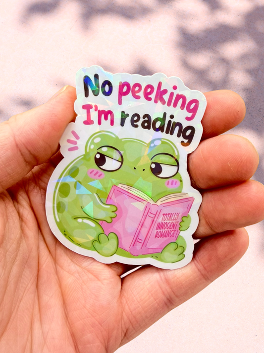 No Peeking I’m Reading Sticker | Smut Reader Sticker
