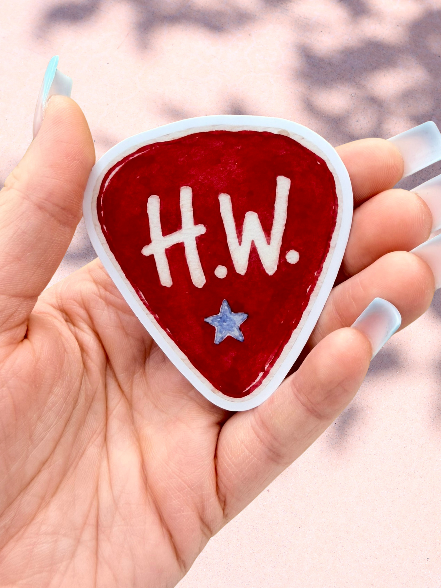 HW Guitar Pick Sticker | Off Campus Inspired