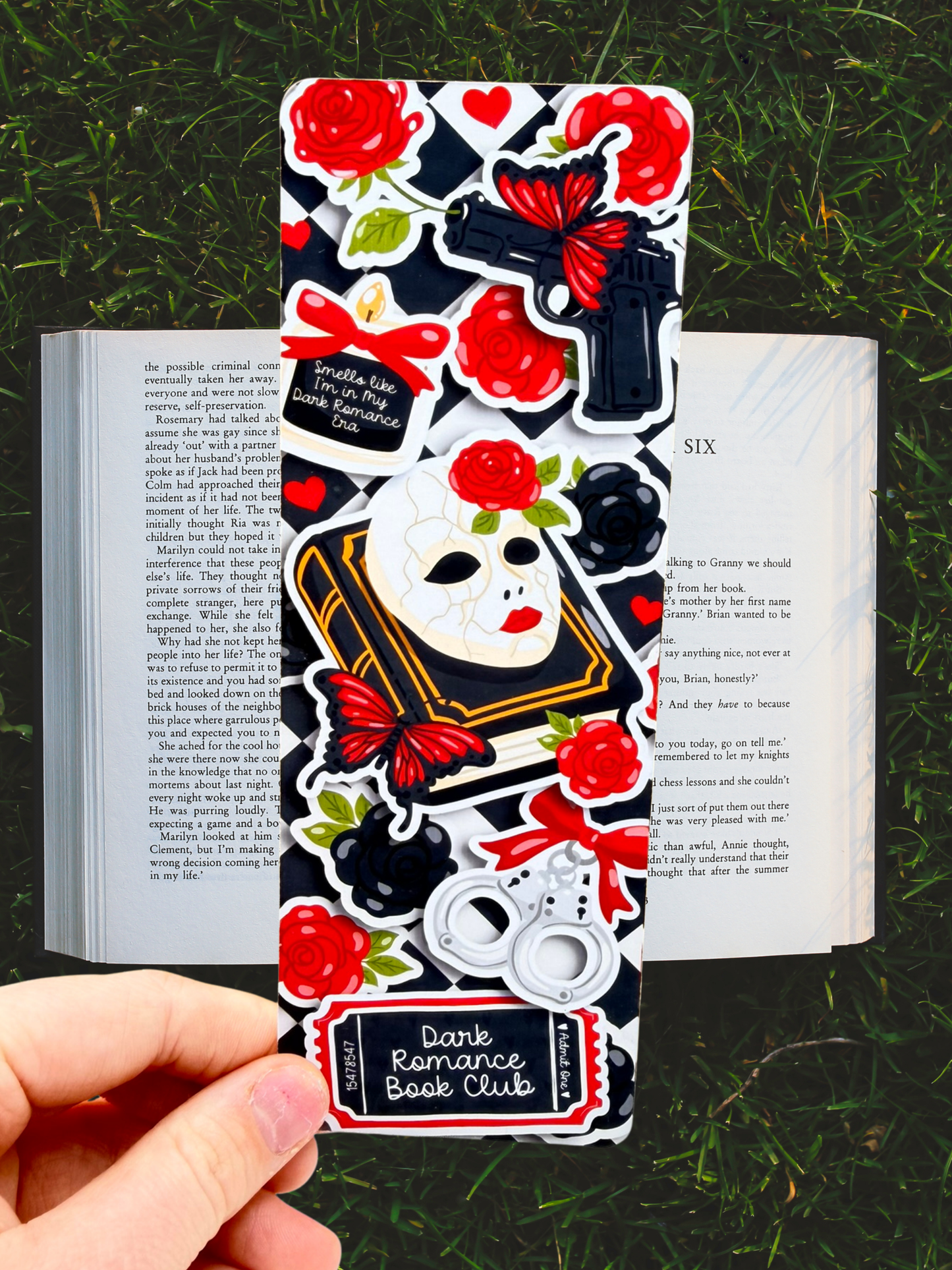 Dark Romance Bookmark | Gothic Rose Bookmark