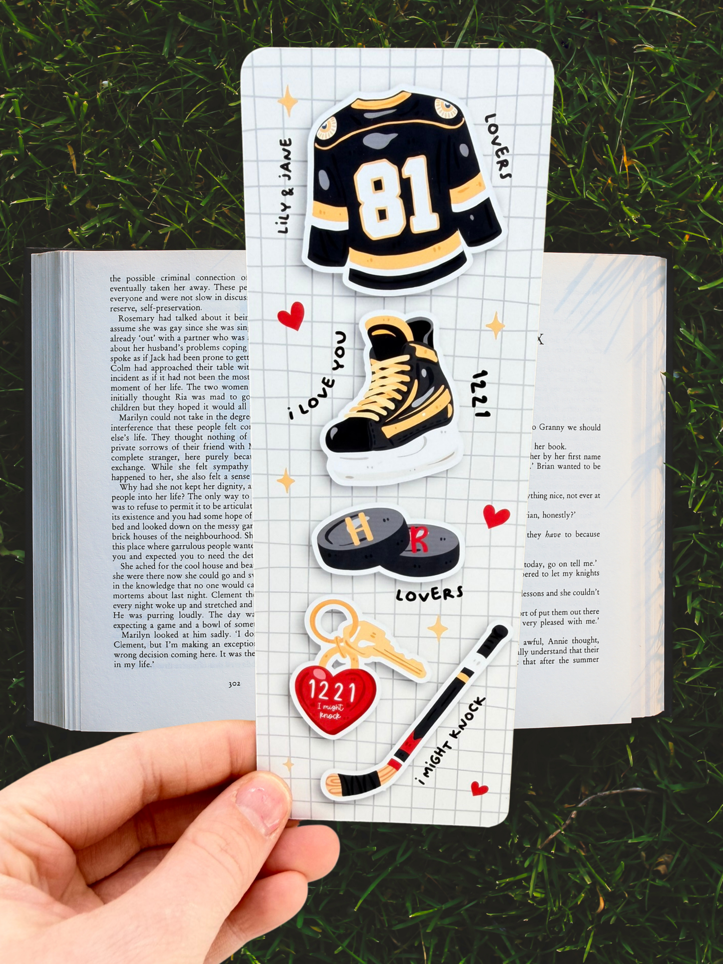 Heated Rivalry Bookmark | Hockey Bookish Bookmark