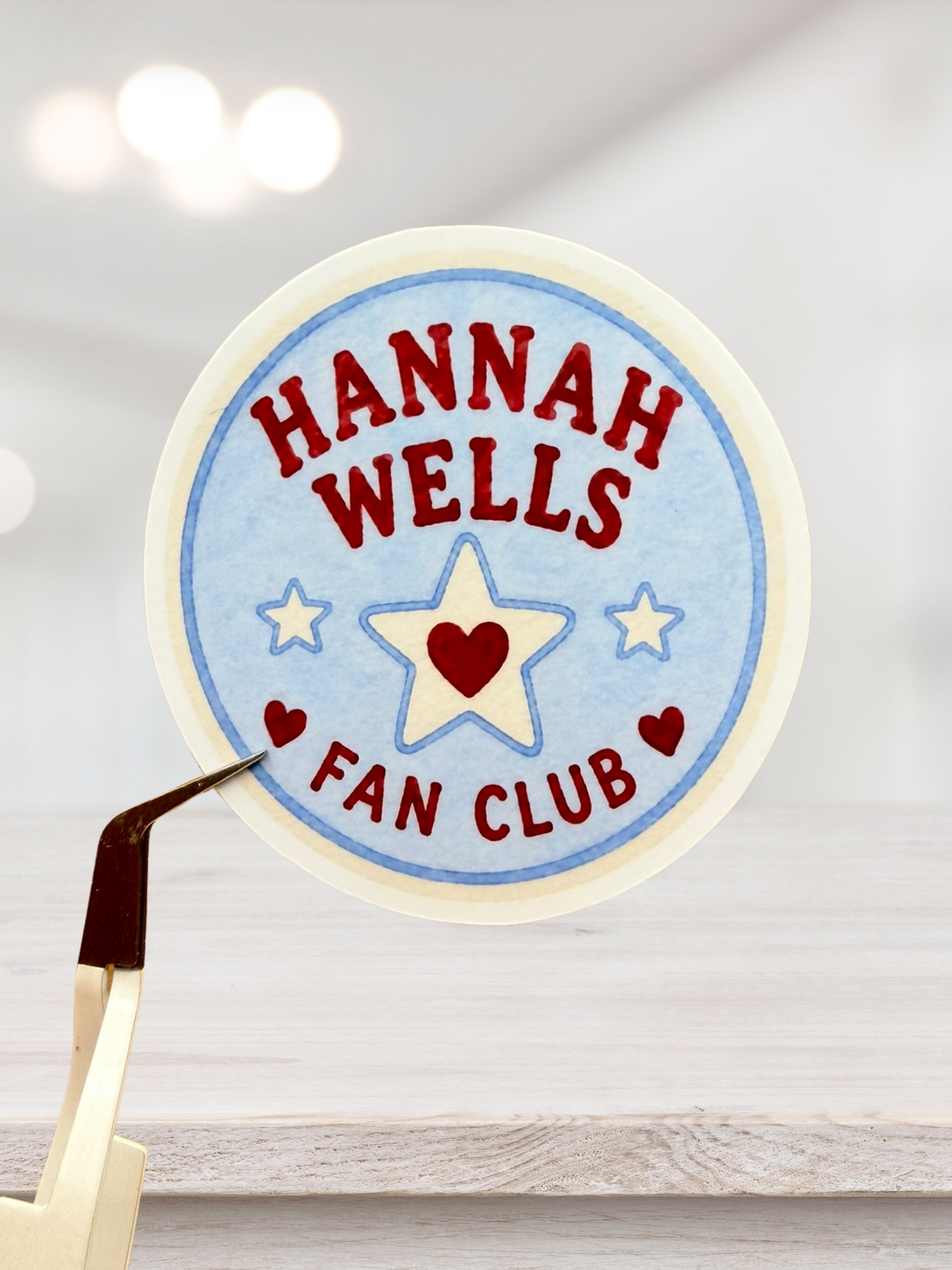 Hannah Wells Fan Club Sticker | Off Campus Inspired
