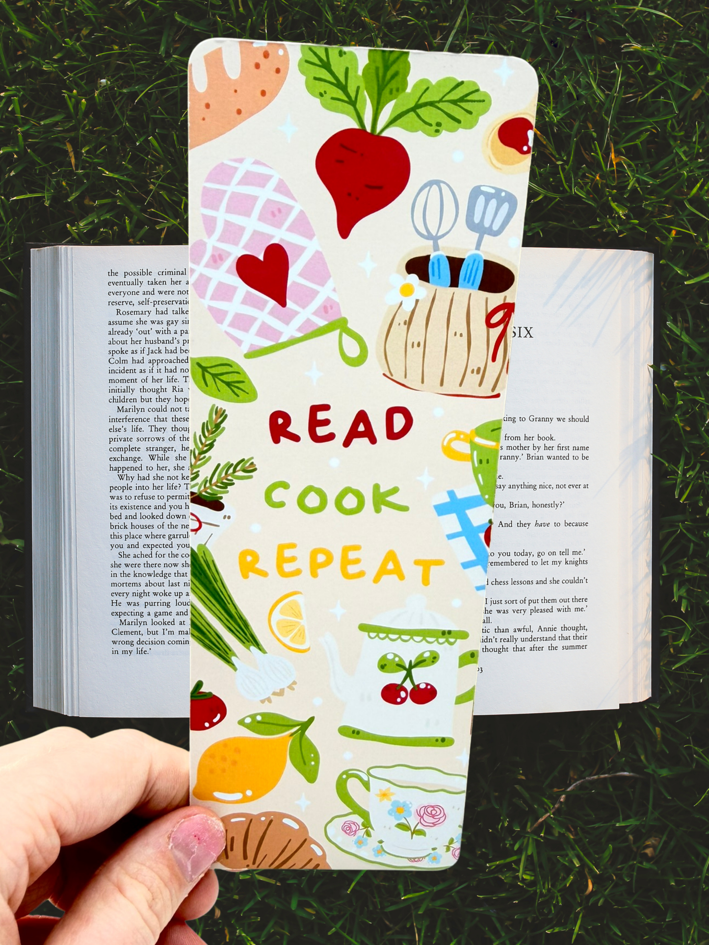 Read Cook Repeat Bookmark | Cooking Bookmark