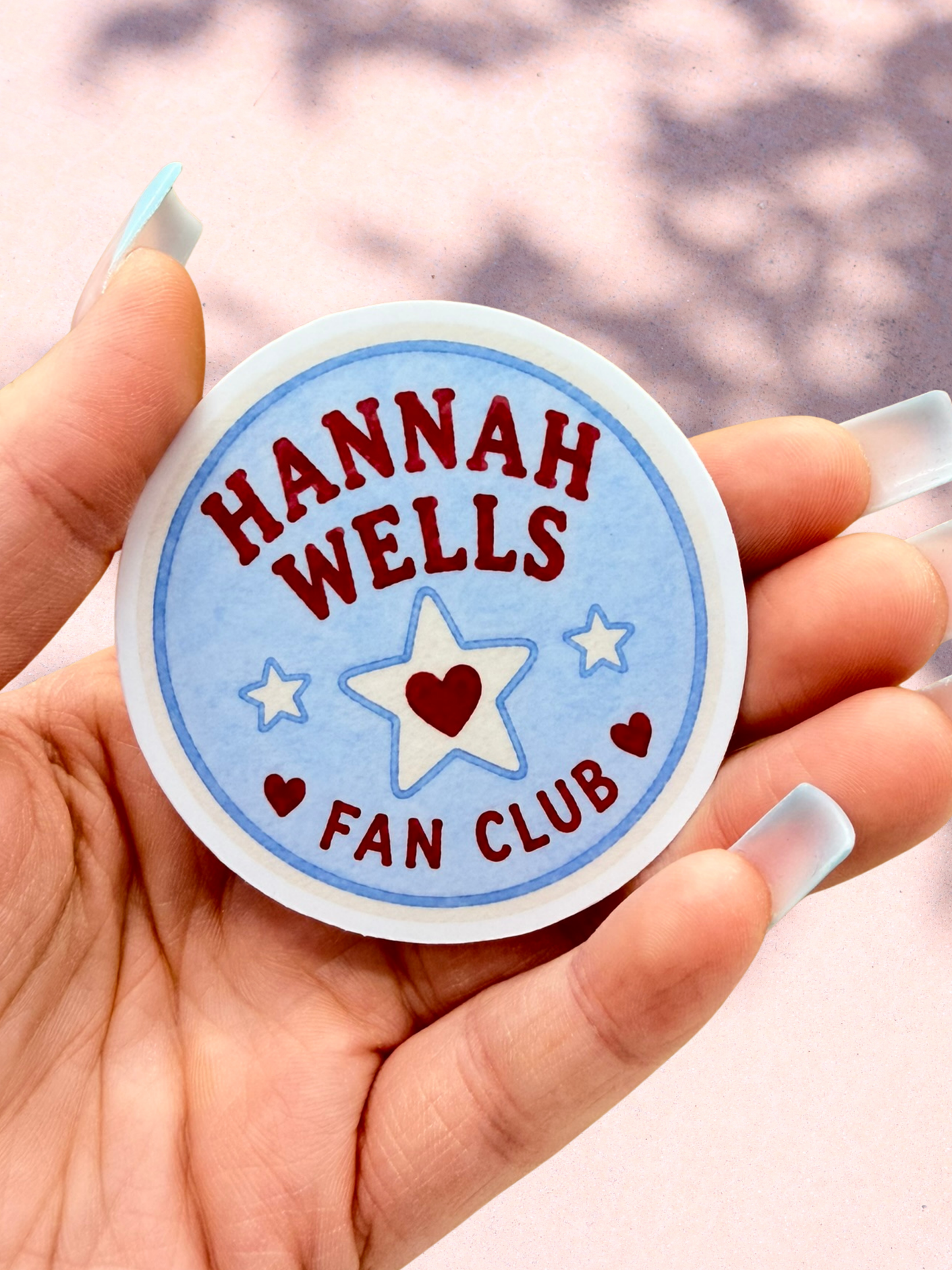 Hannah Wells Fan Club Sticker | Off Campus Inspired