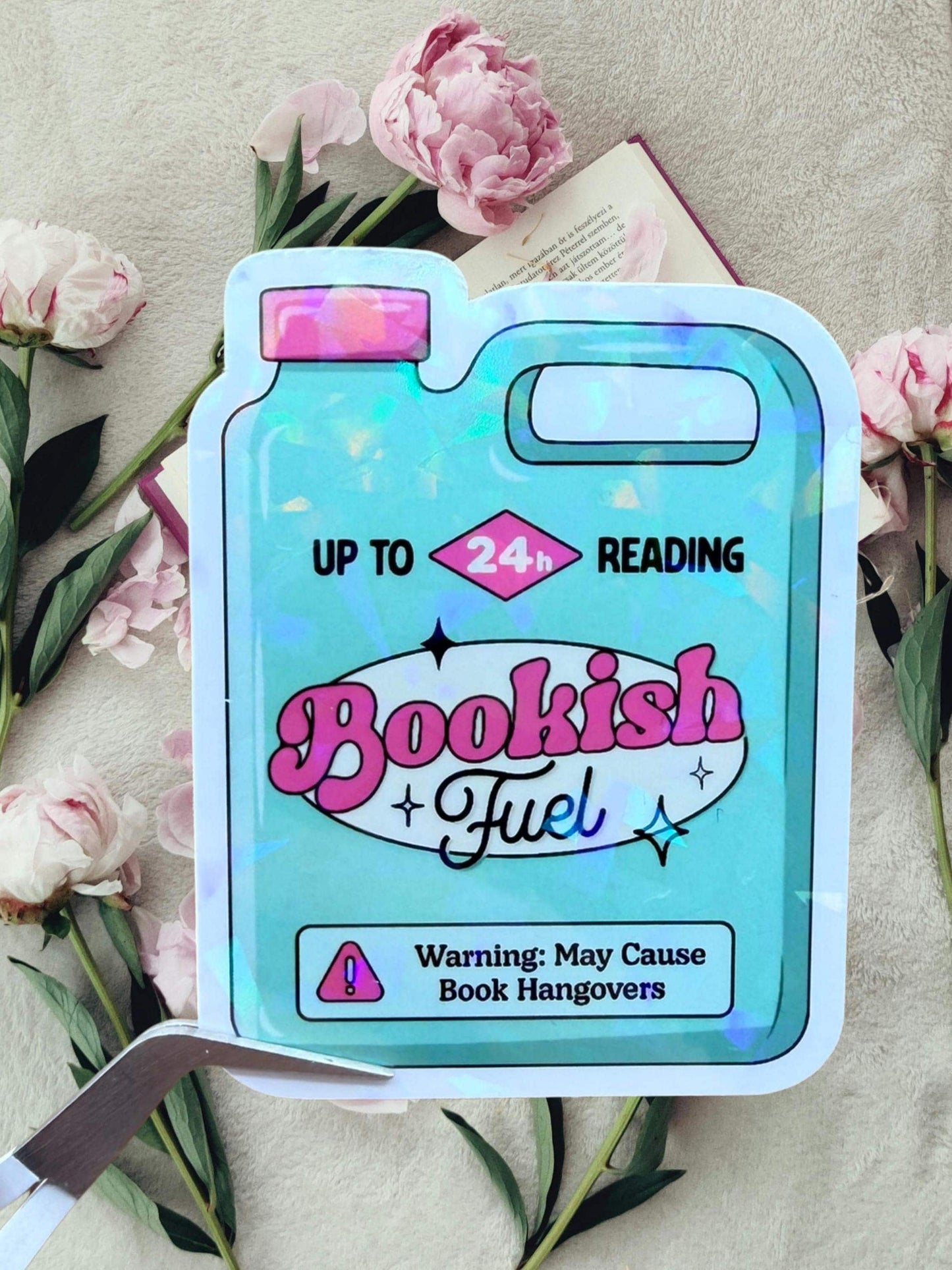 Bookish Fuel Sticker | Holographic Bookish Sticker