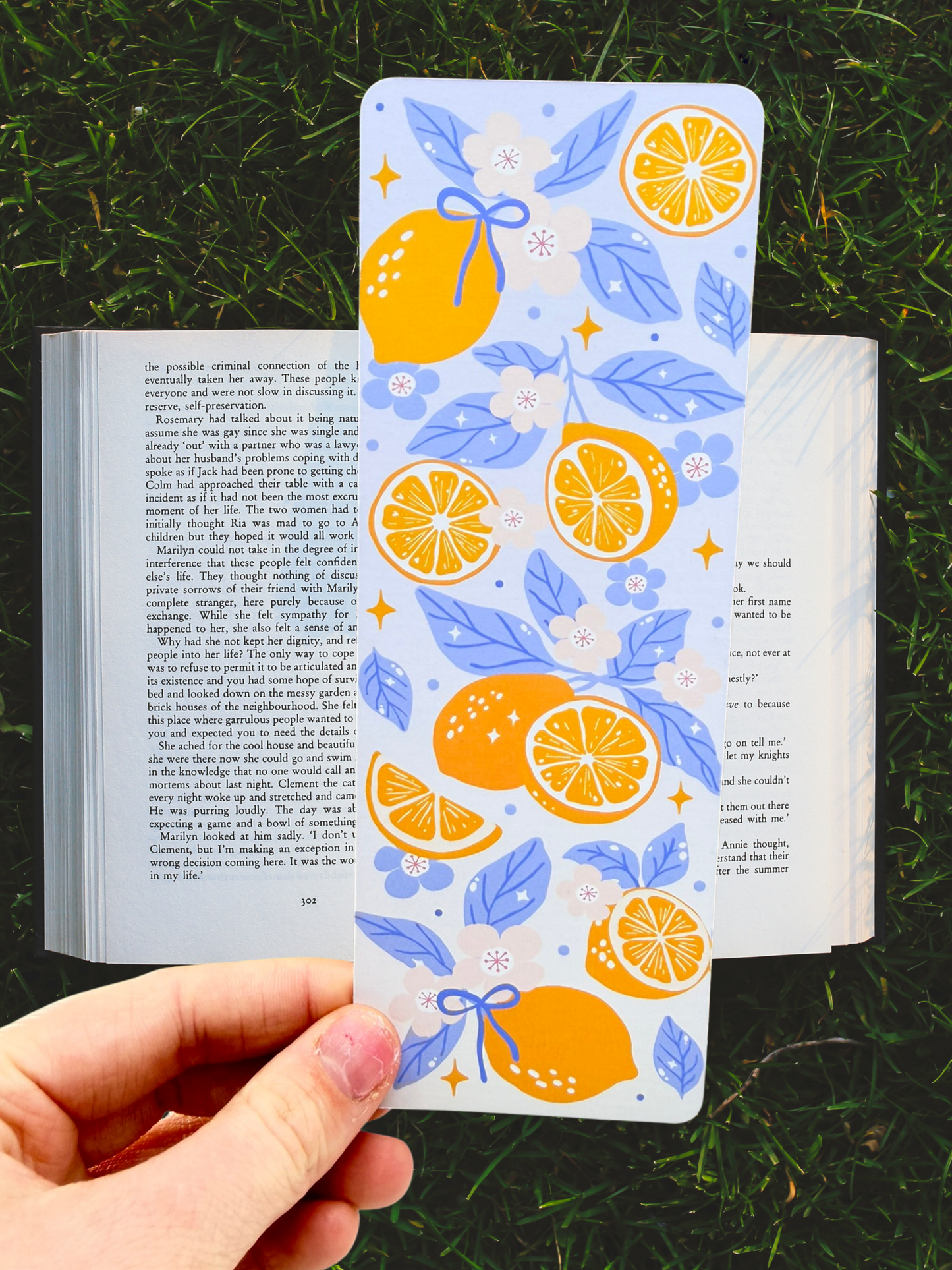 Lemon Bookmark | Mediterranean Citrus Bookmark