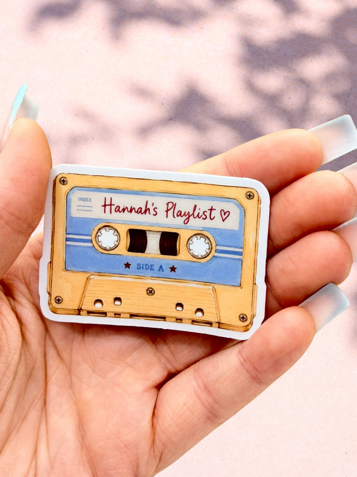 Hannah’s Playlist Cassette Sticker | Off Campus Inspired