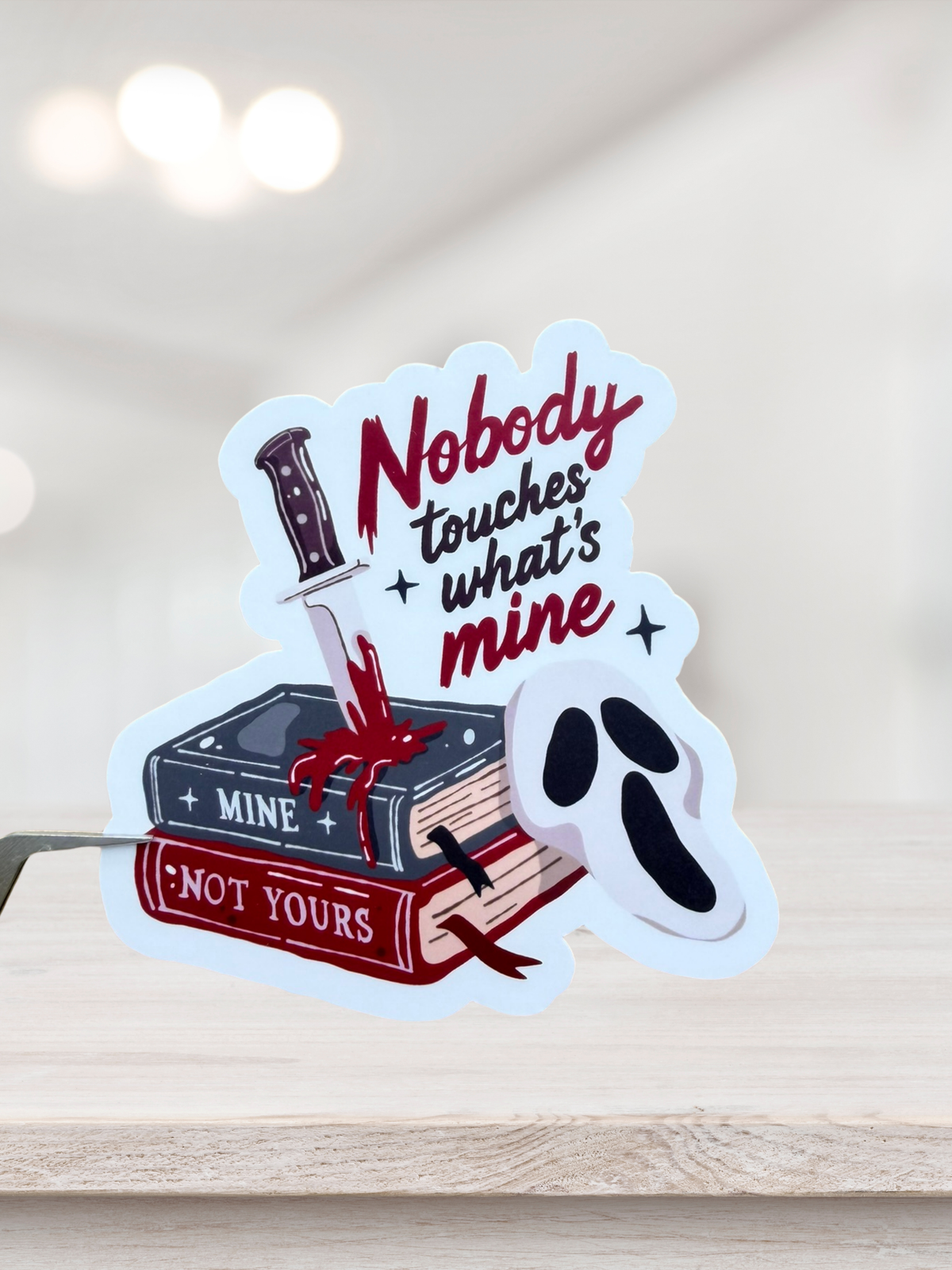My Book Boyfriend Would Kill For Me Sticker | Dark Romance