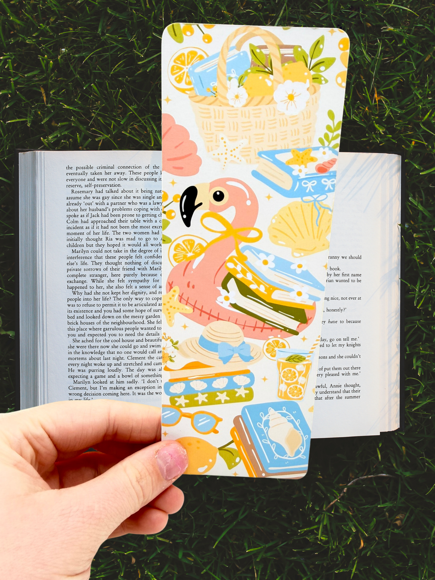 Flamingo Bookmark | Summer Beach Bookmark